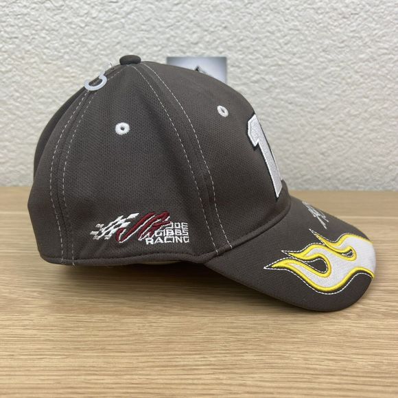 NASCAR Kyle Busch #18 Baseball Dad Cap Brown Hat - Picture 2 of 9